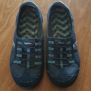 Skechers blue slip on sneakers. Size 8
